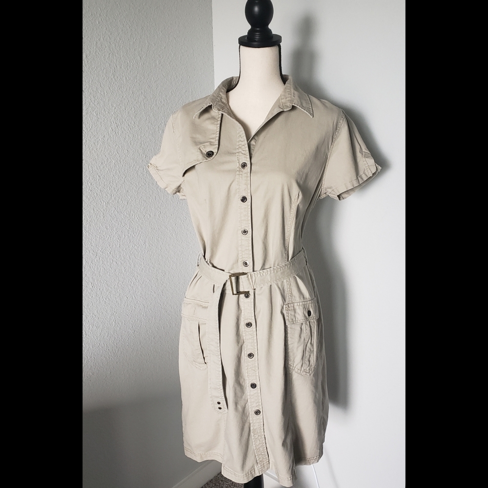 Converse One Star Khaki Utility Dress 100%Cotton